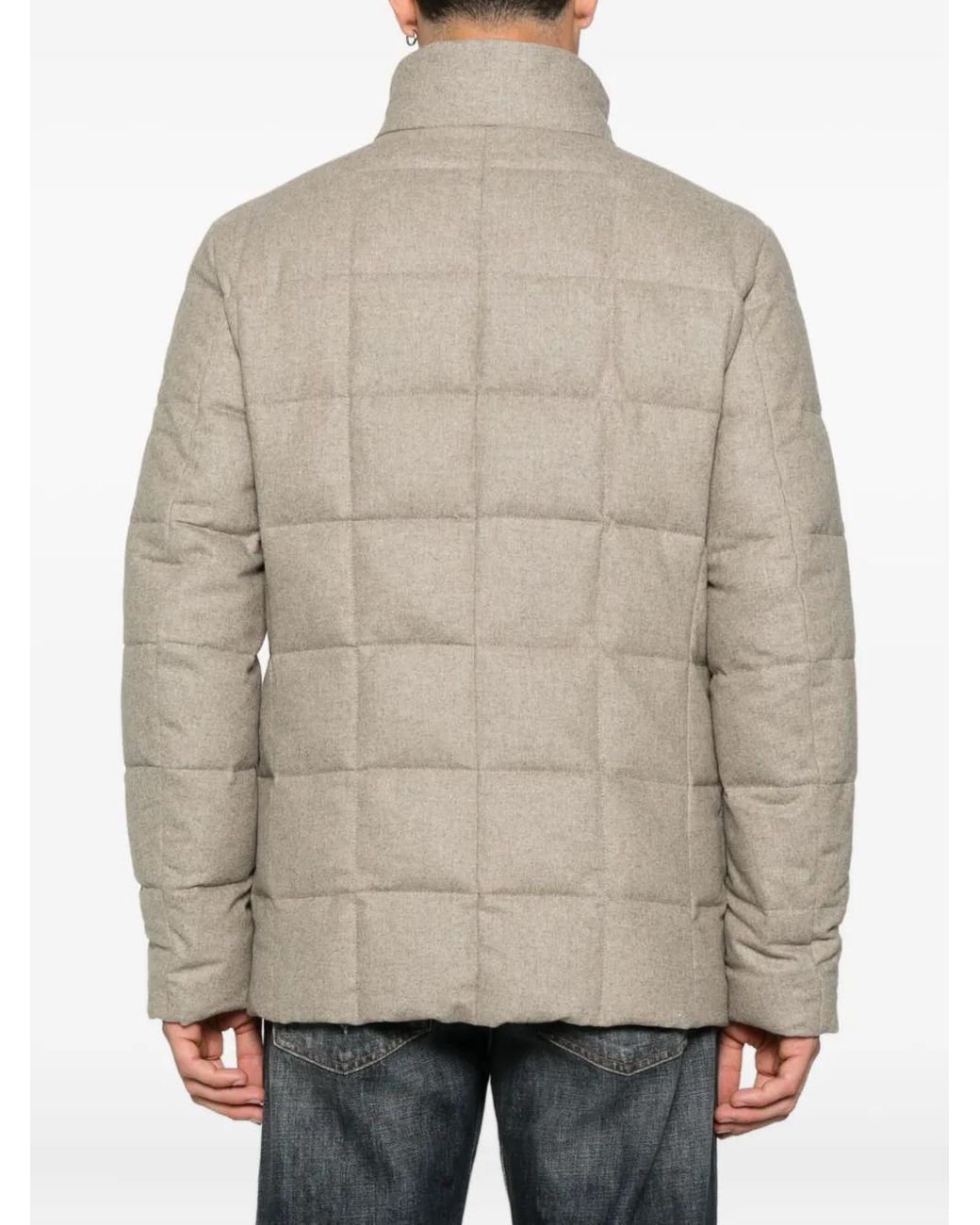 Fay Gray Quilted Buttoned Jacket for men