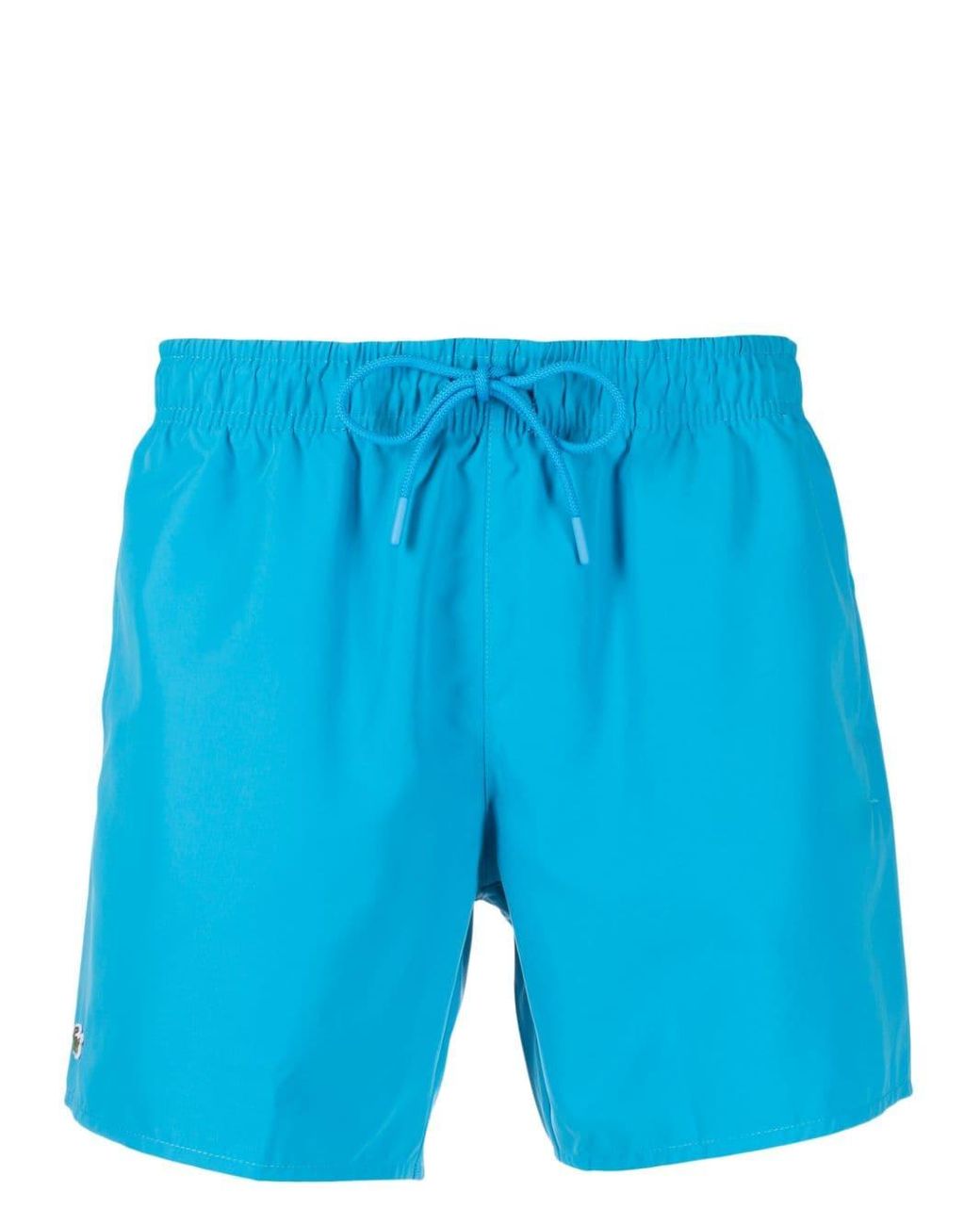 Lacoste Logo-appliqué Swim Shorts in Blue | Lyst