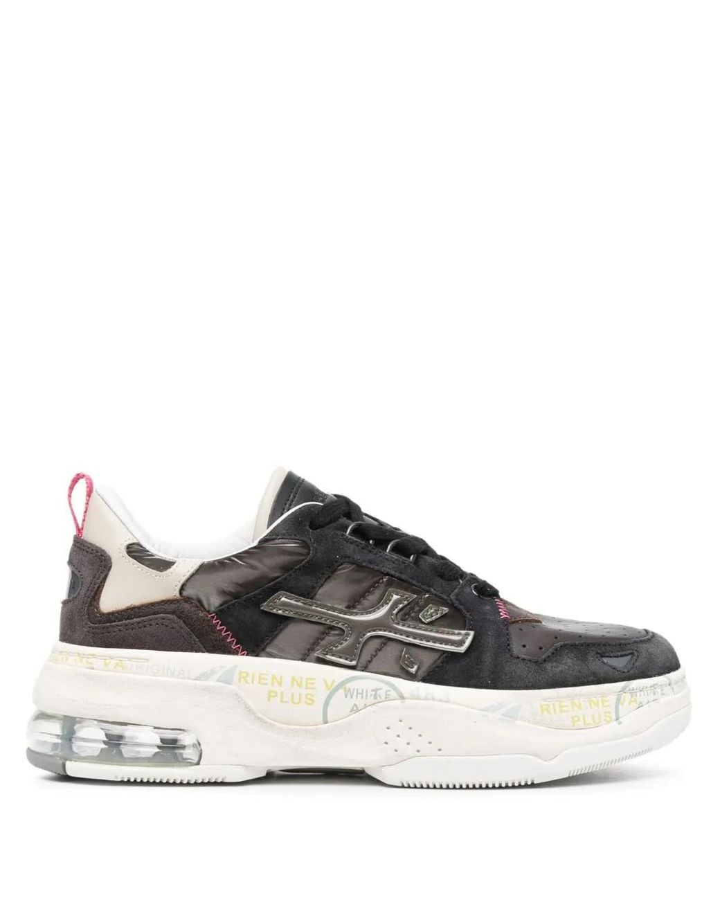 Premiata Brown Draked Sneakers Mit Logo-Patch
