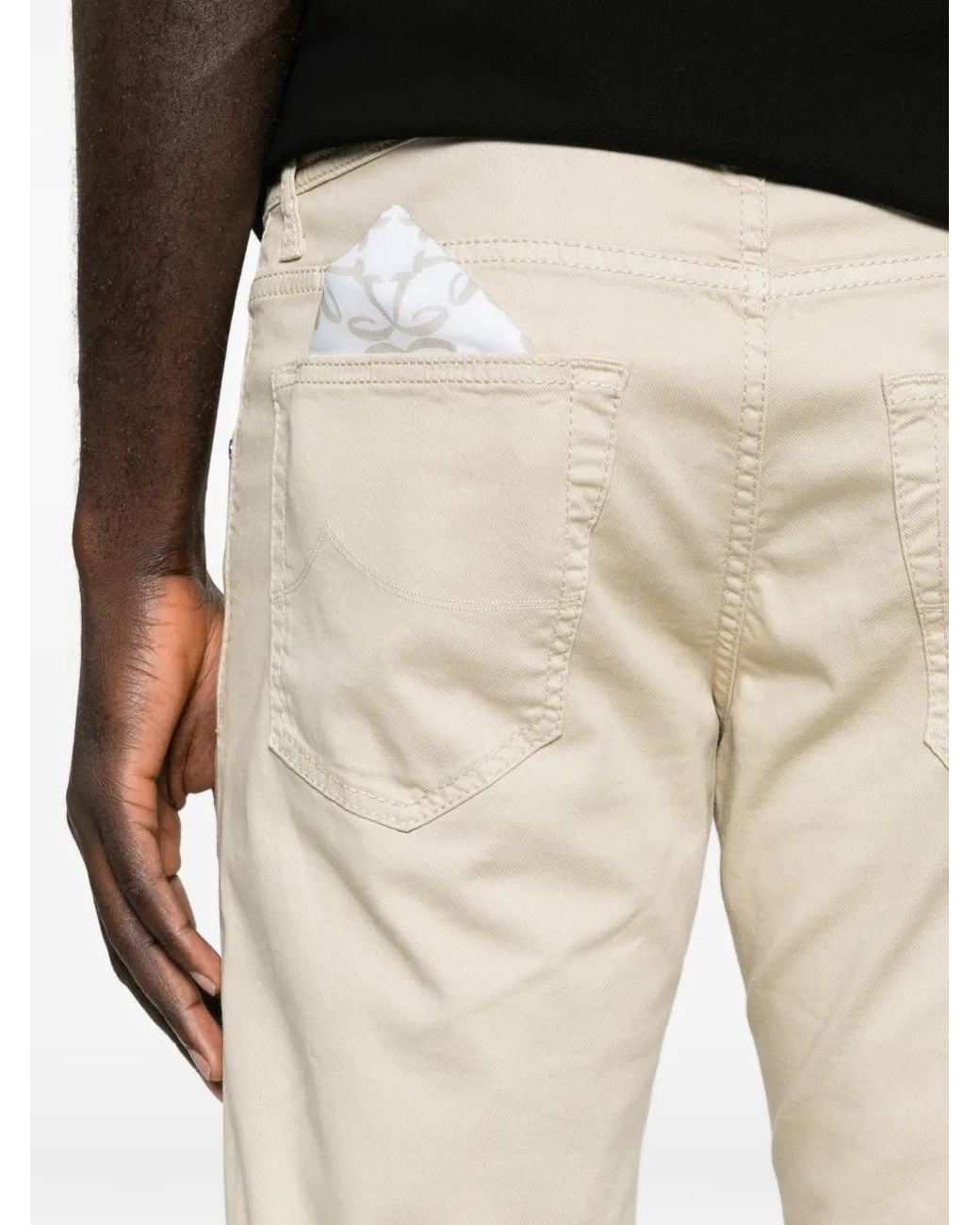 Jacob Cohen White Five-Pocket Jeans for men
