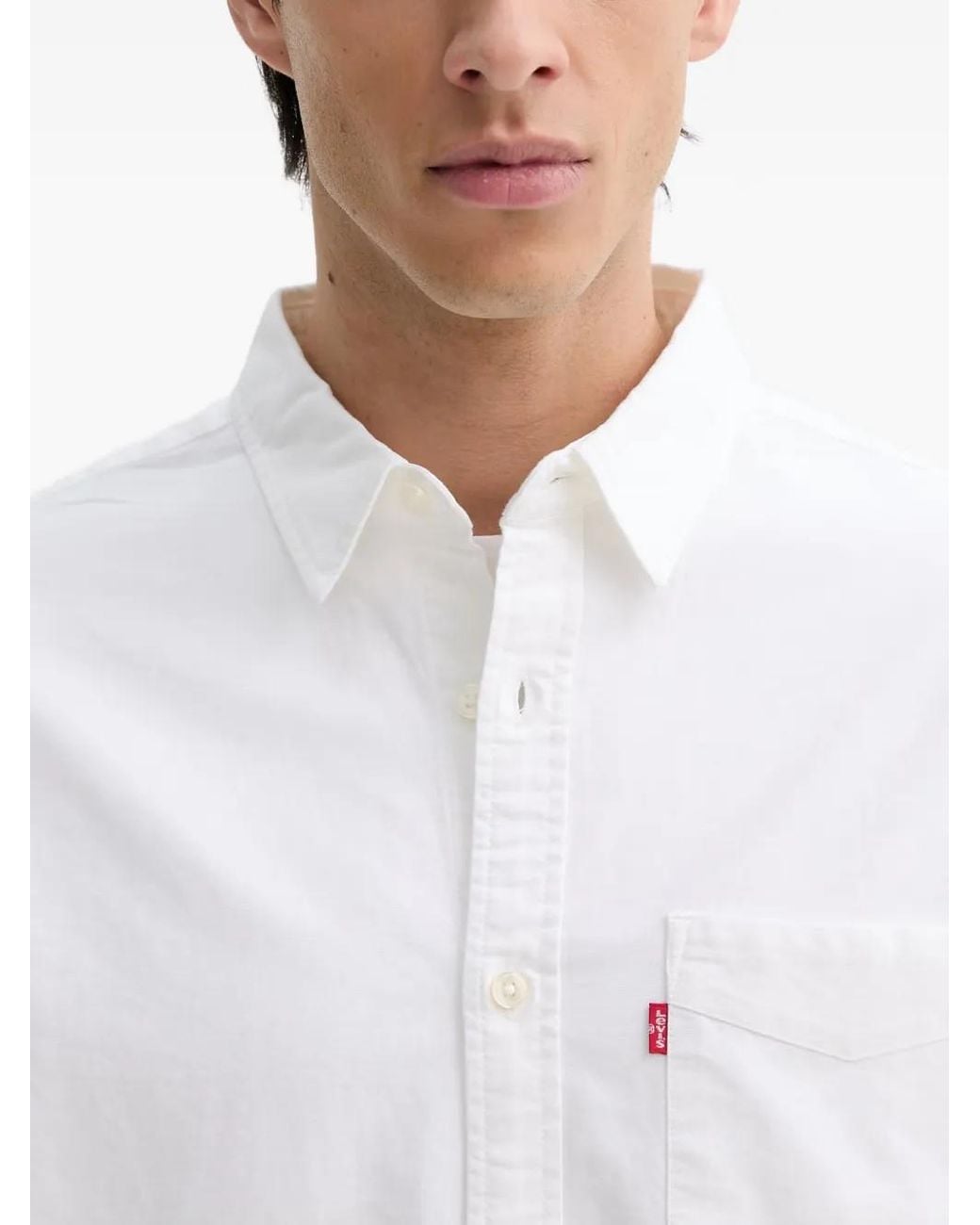 Levi's White Patch-Pocket Shirt for men
