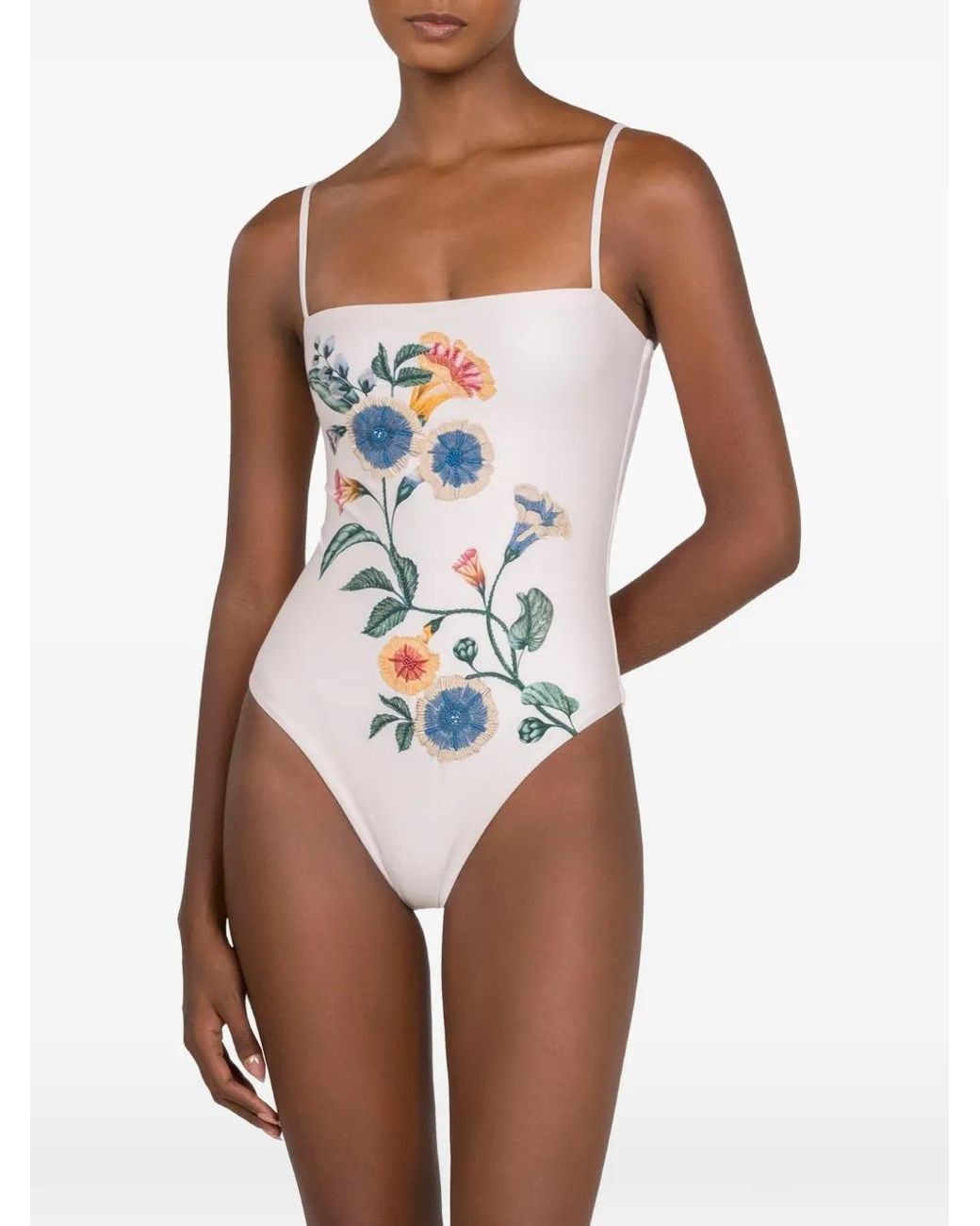 Agua Bendita White Durazno Brisa Swimsuit