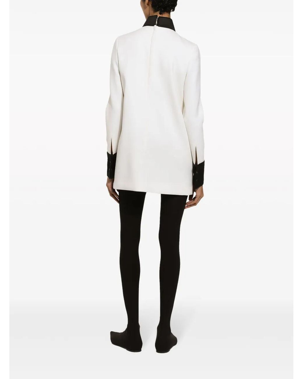 Dolce & Gabbana White Abito Corto