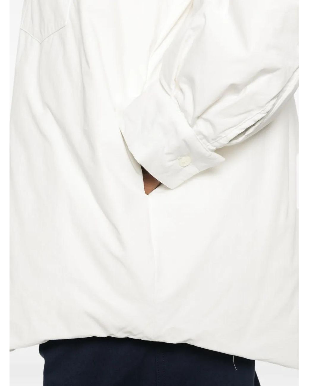 Sofie D'Hoore White Padded Button-Down Coat