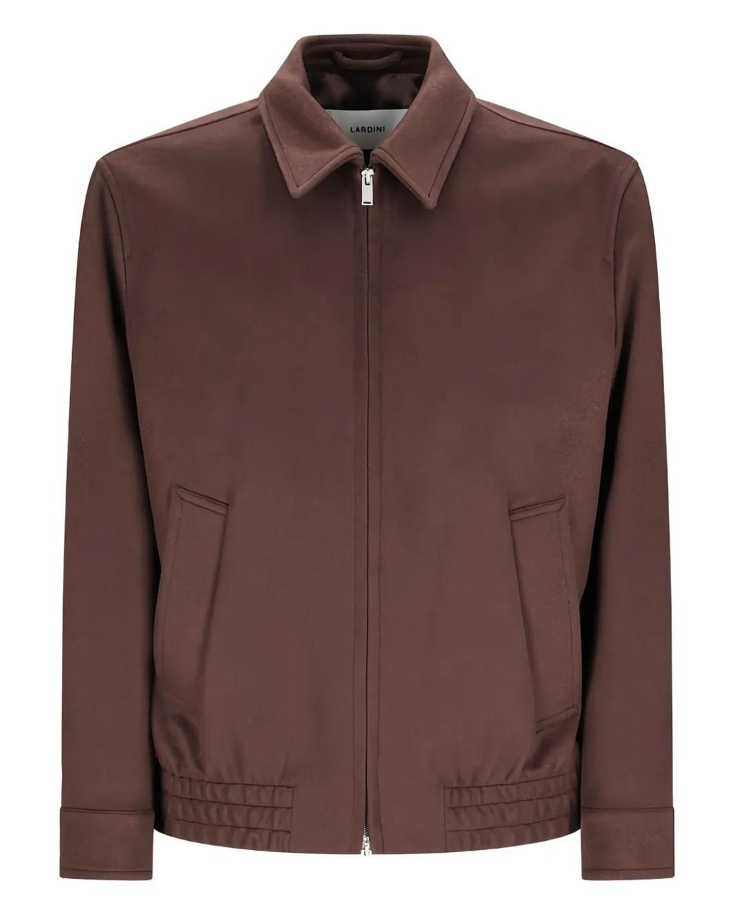 Lardini Brown Zip-Fastening Jacket for men