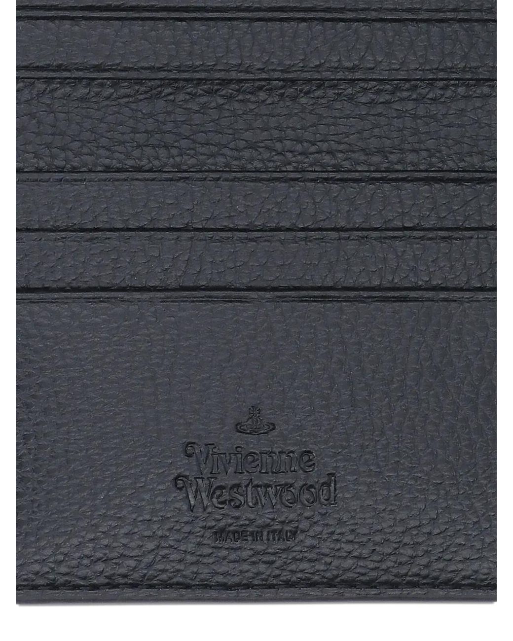 Vivienne Westwood Black Orb-Plaque Card Holder