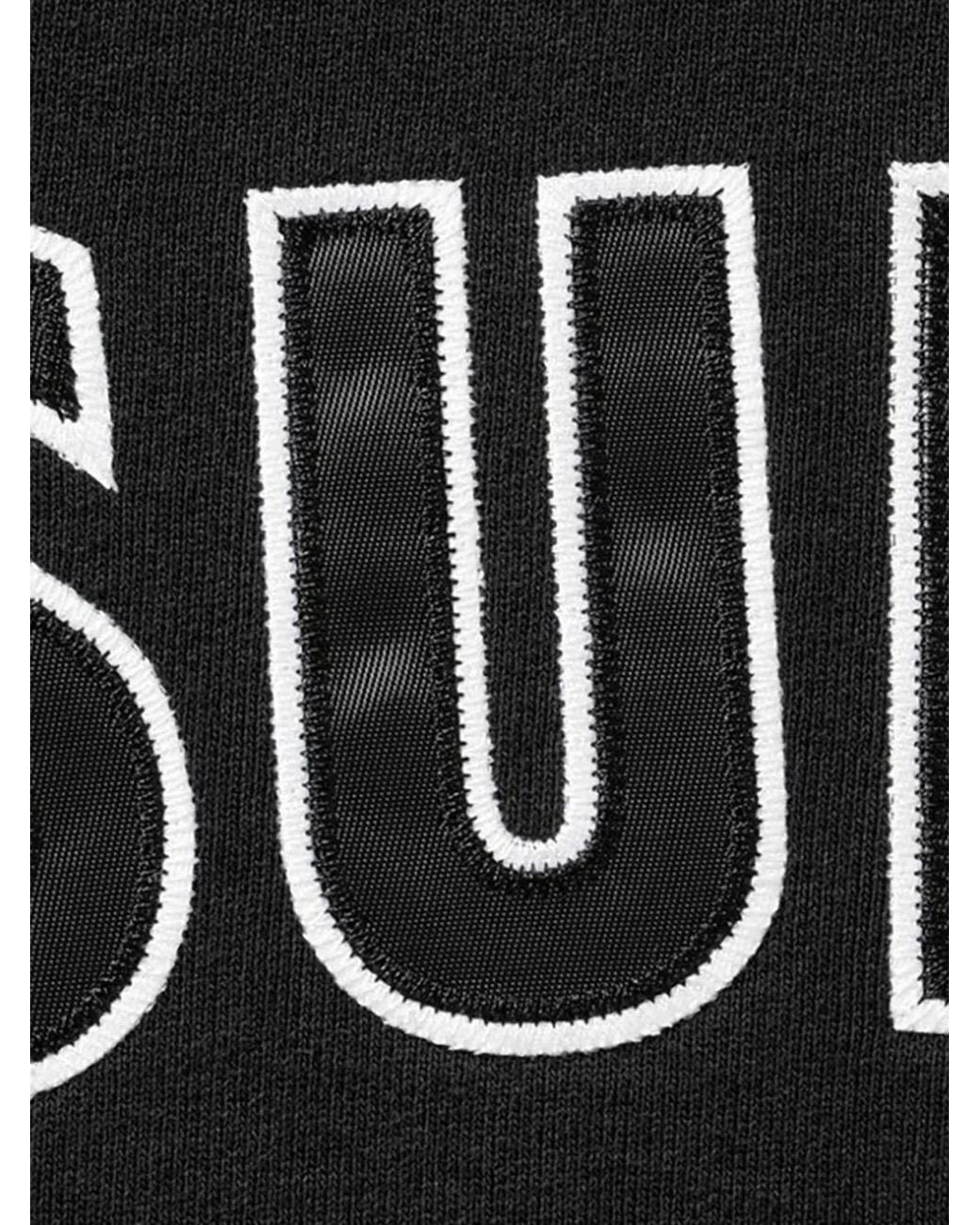 Supreme Black Veste Zippée À Patch Logo for men