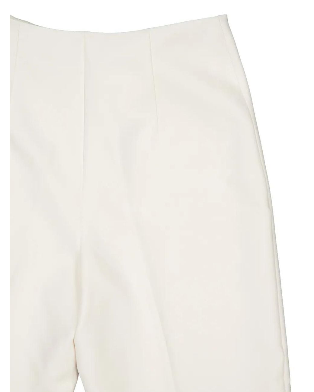 Roland Mouret White Palazzo Pants