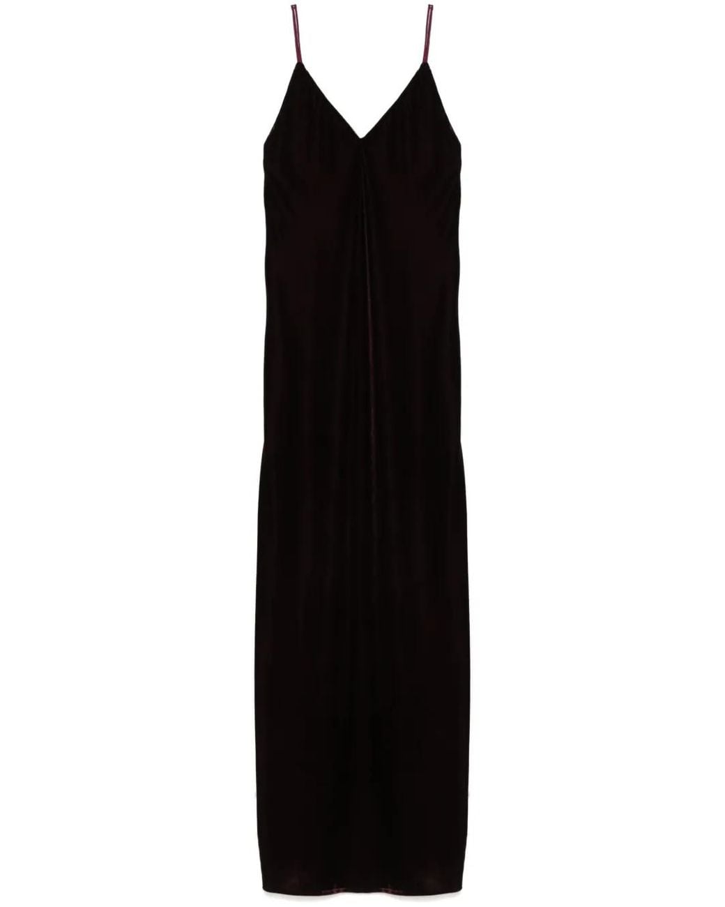 Blanca Vita Black Velvet Long Dress