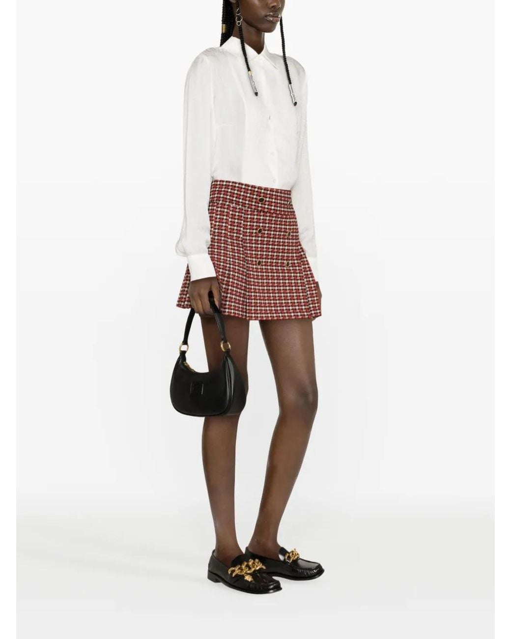 Liu Jo White Weave Monogram Shirt