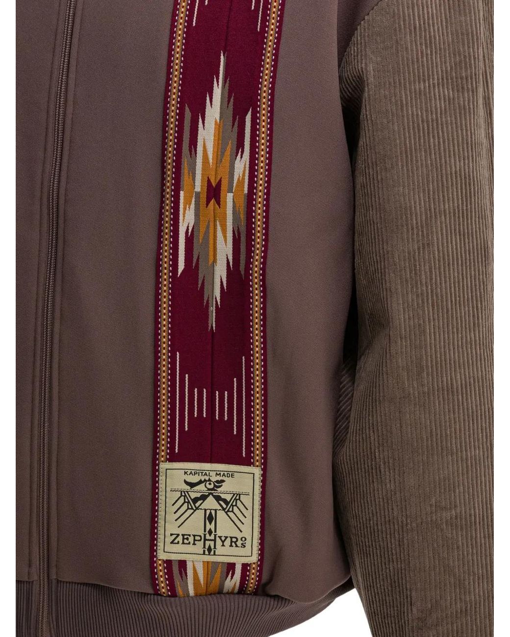 Kapital Red Kochi & Zaphyr Zip-Up Track Jacket for men