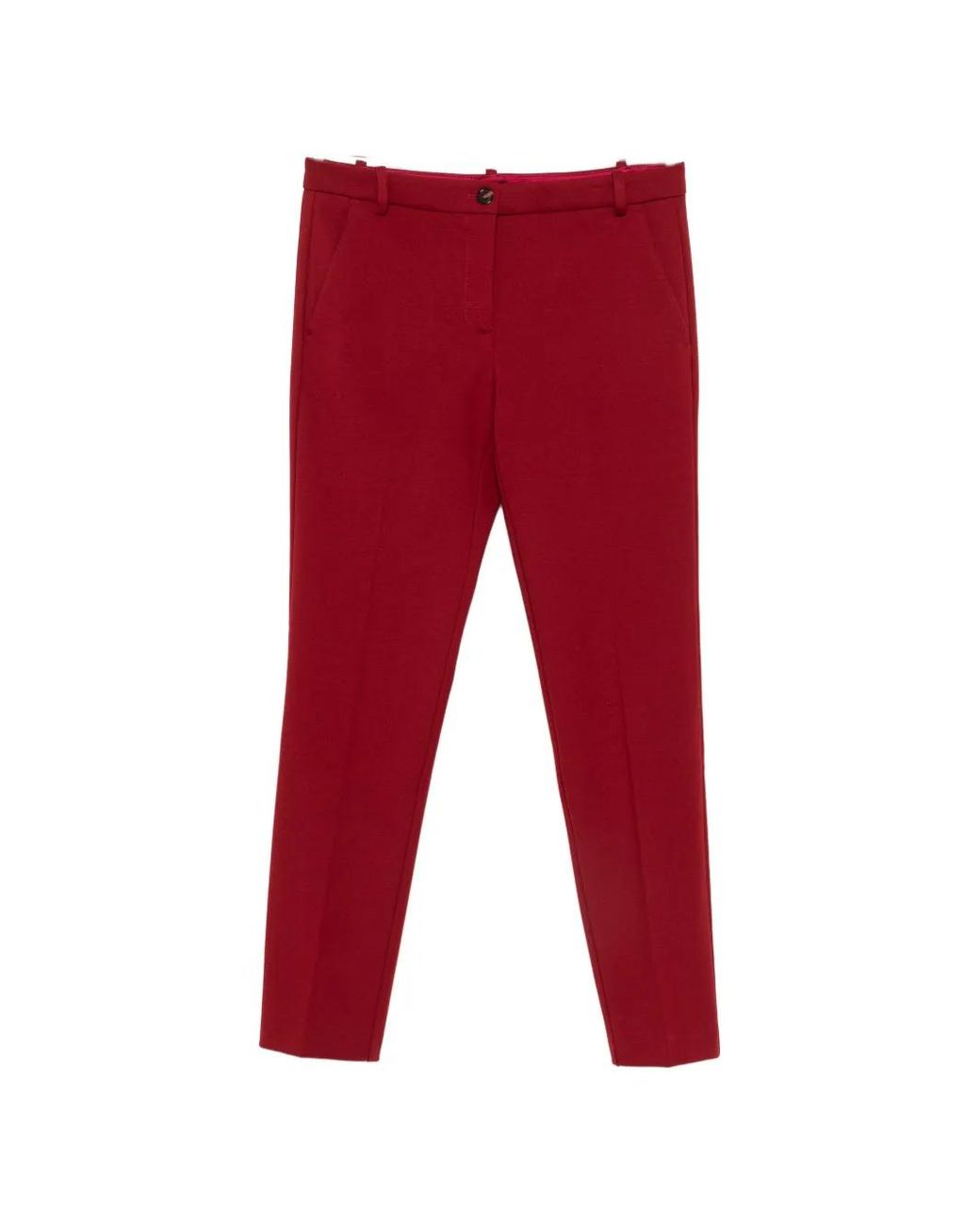 Pinko Red Bello Pantalone Straight-Leg Pants
