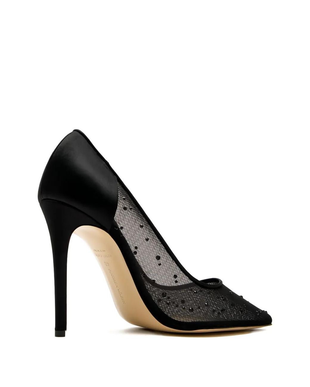Andrea Wazen Black 105Mm Lore Glitz Embellished Pumps