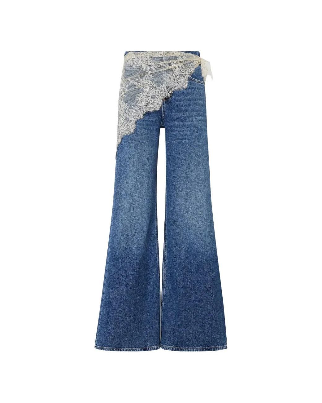Liu Jo Blue Flare Jeans With Bandana
