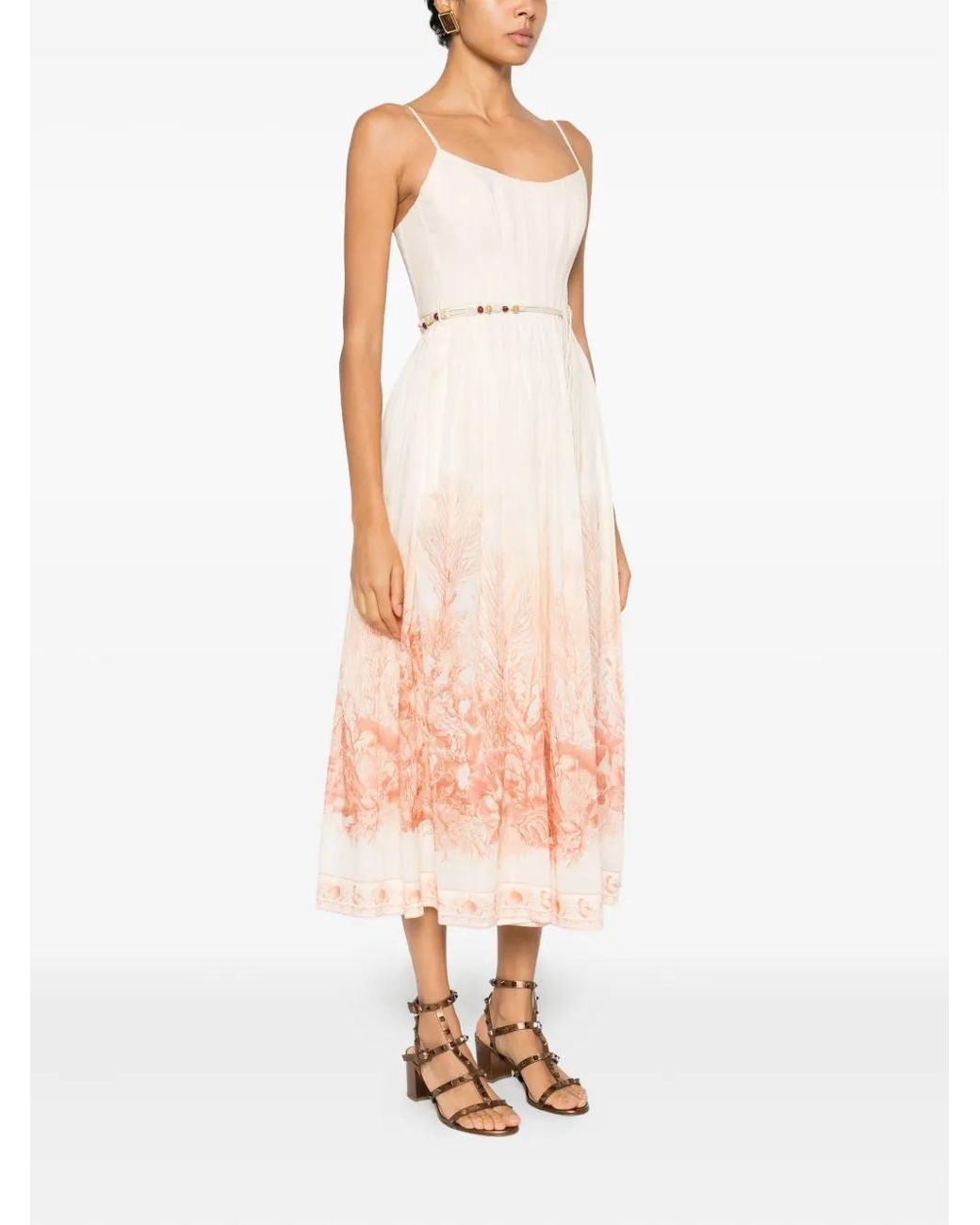 Zimmermann Pink Midi Dresses