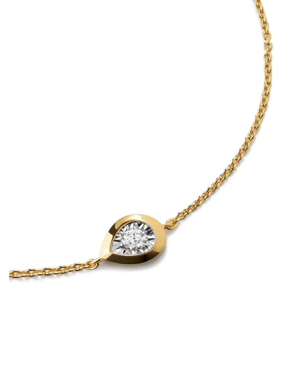 Monica Vinader Metallic Pear Diamond Bracelet