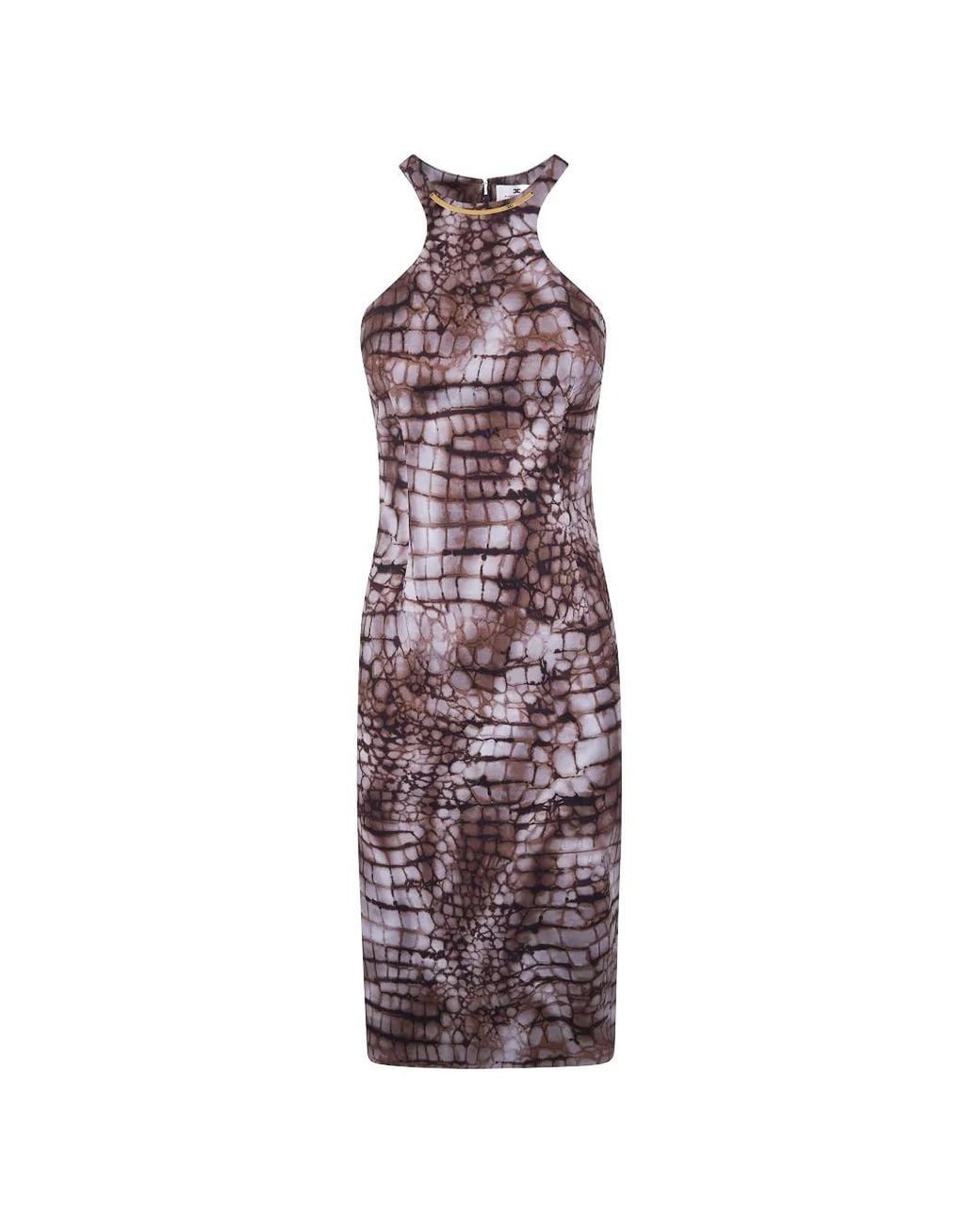 Elisabetta Franchi Purple Midi Dresses