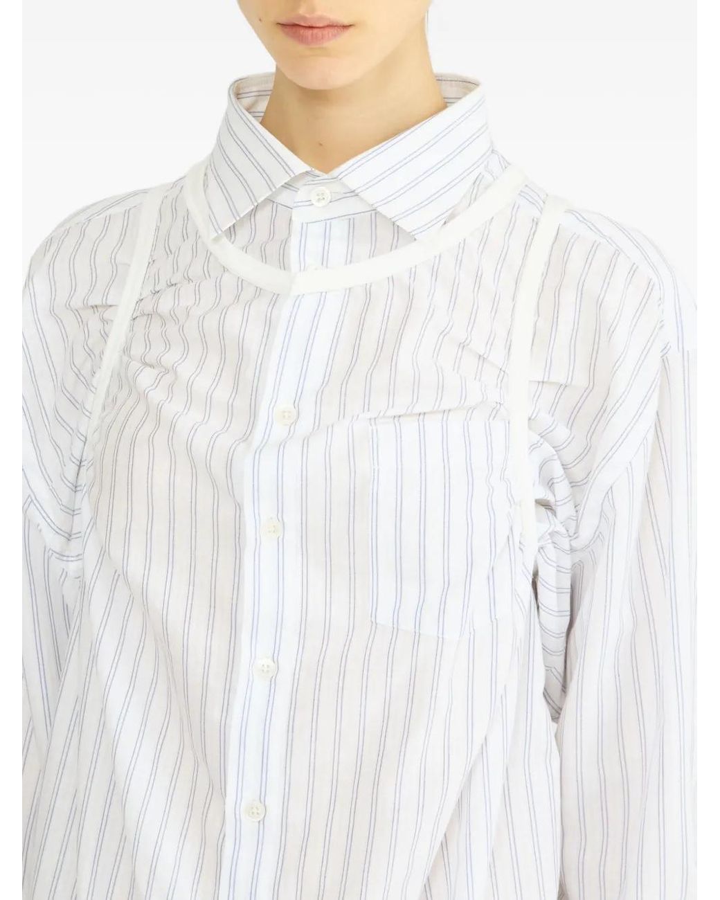 Maison Margiela White Striped Shirt