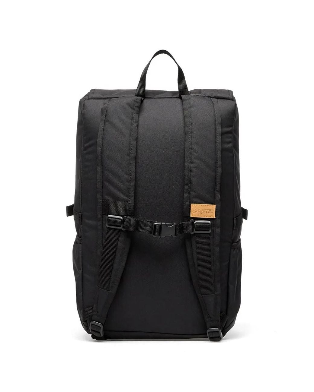 Jansport Black Logo-Patch Foldover Backpack