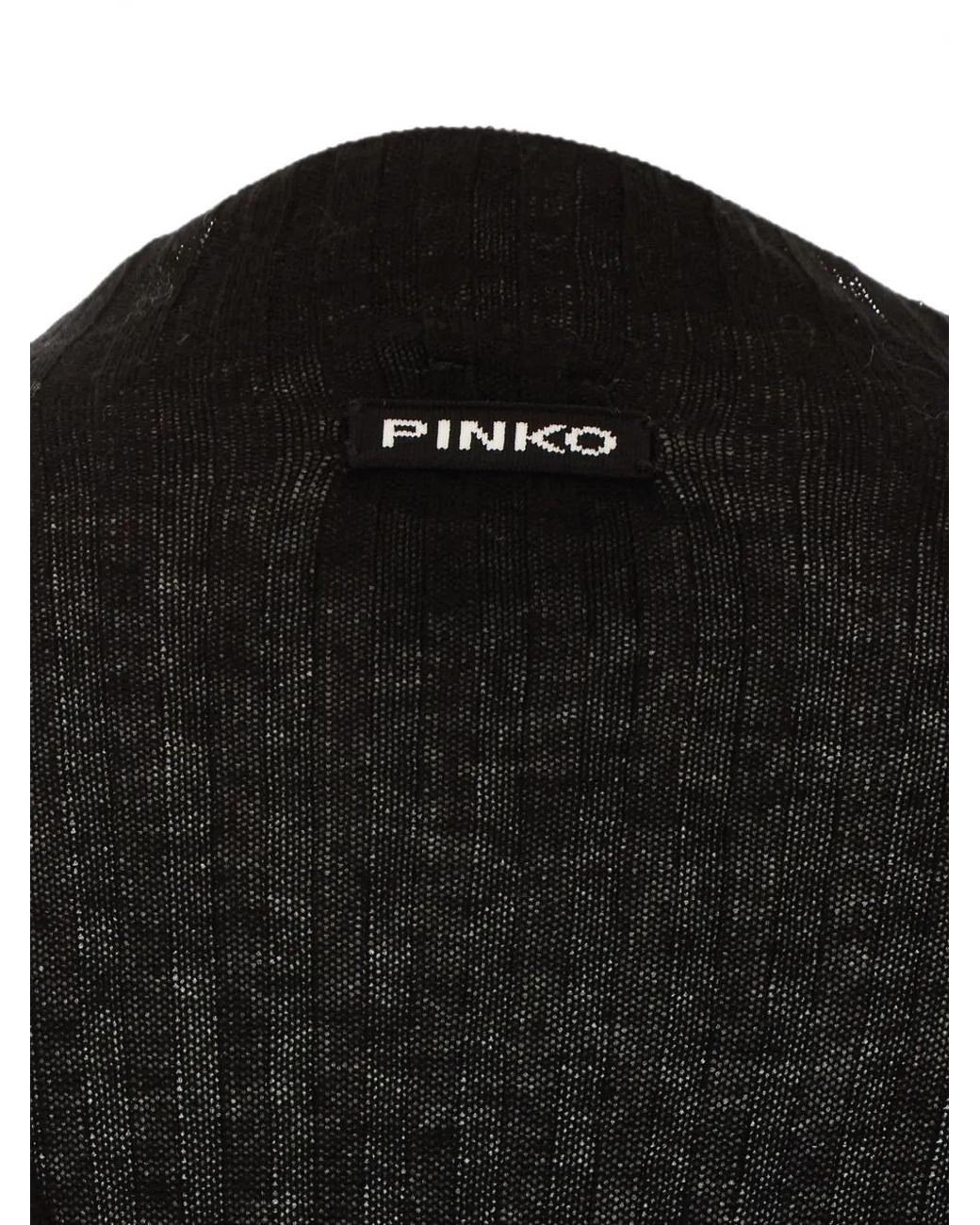 Pinko Black Gerippter Pullover