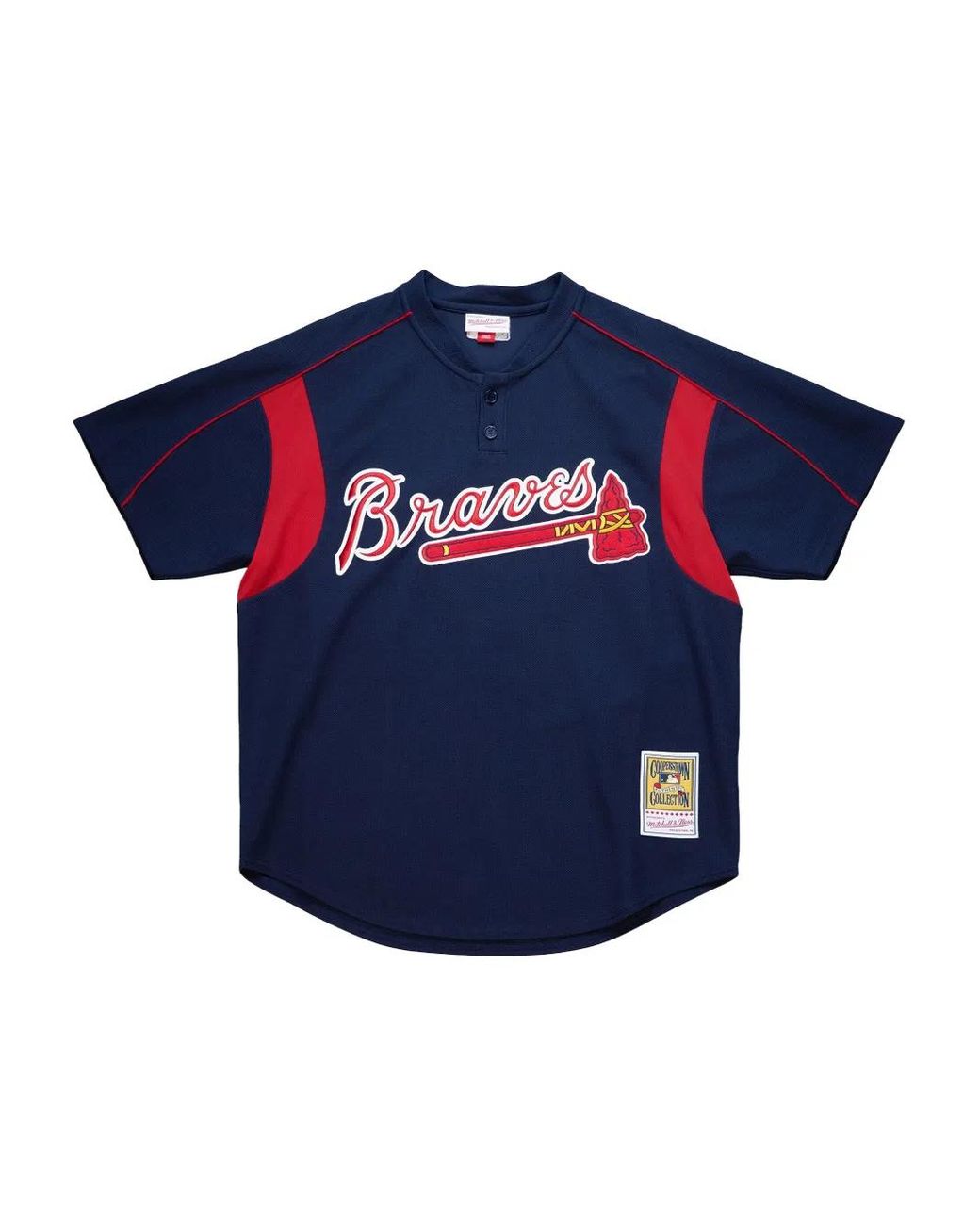 Mitchell & Ness Blue Braves 2003 John Smoltz Jersey for men