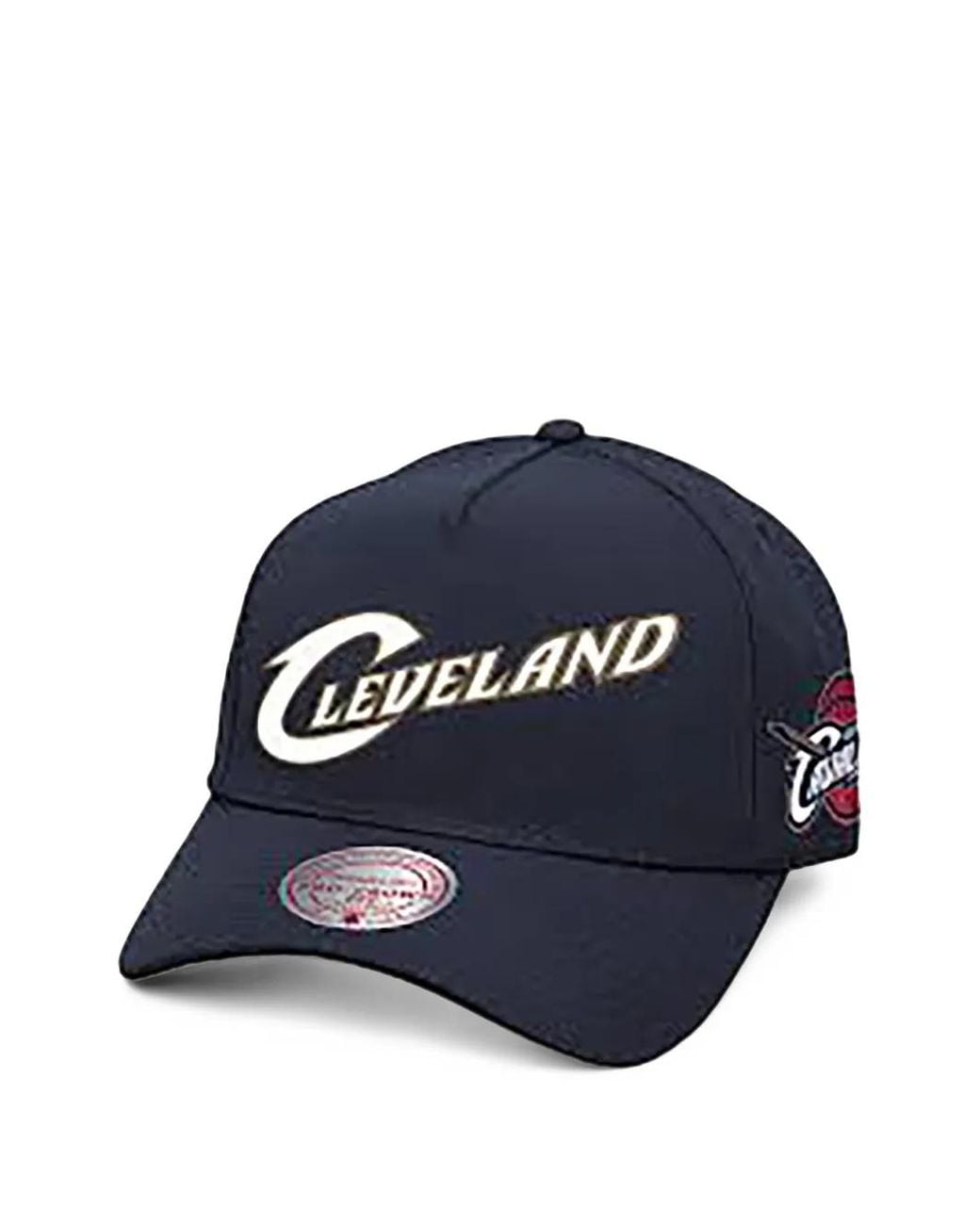 Mitchell & Ness Blue Cleveland Logo-Embroidered Baseball Cap for men