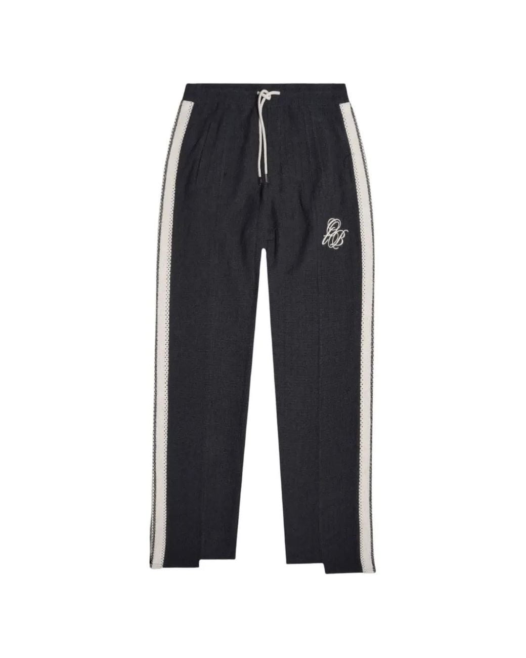 Only the Blind Blue Logo-Stripe Track Pants for men
