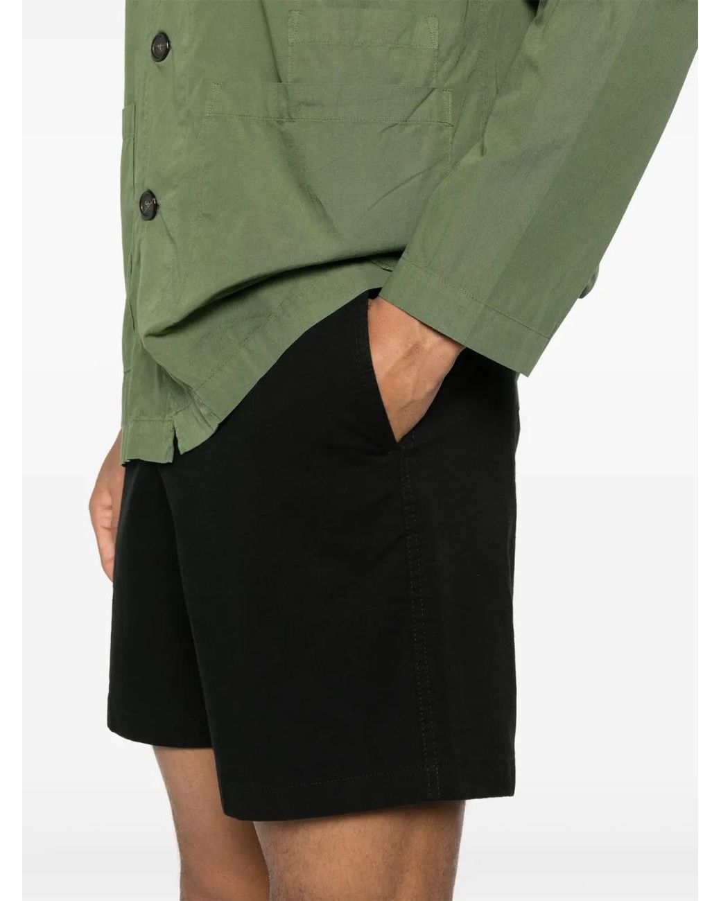 NN07 Black Gregor Deck Shorts for men