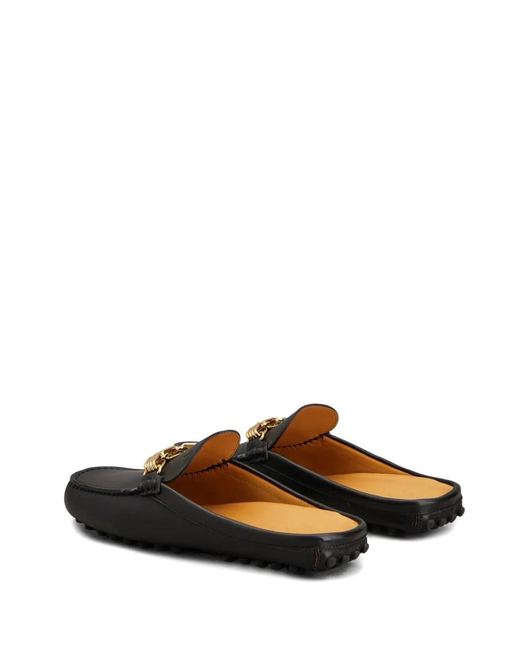 Tod's Black Chain-Embellishment Mules