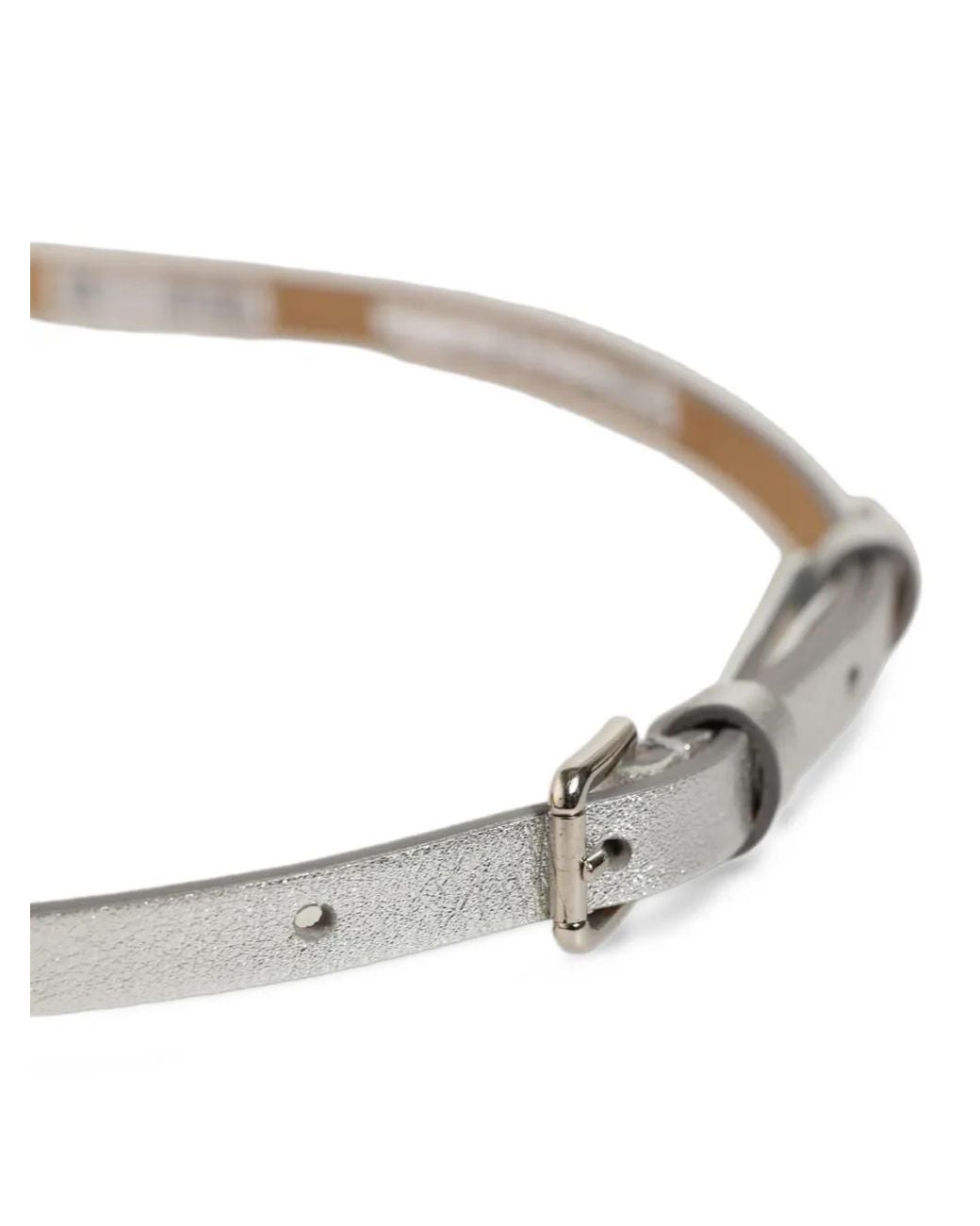 Dolce & Gabbana Metallic Leather Belt