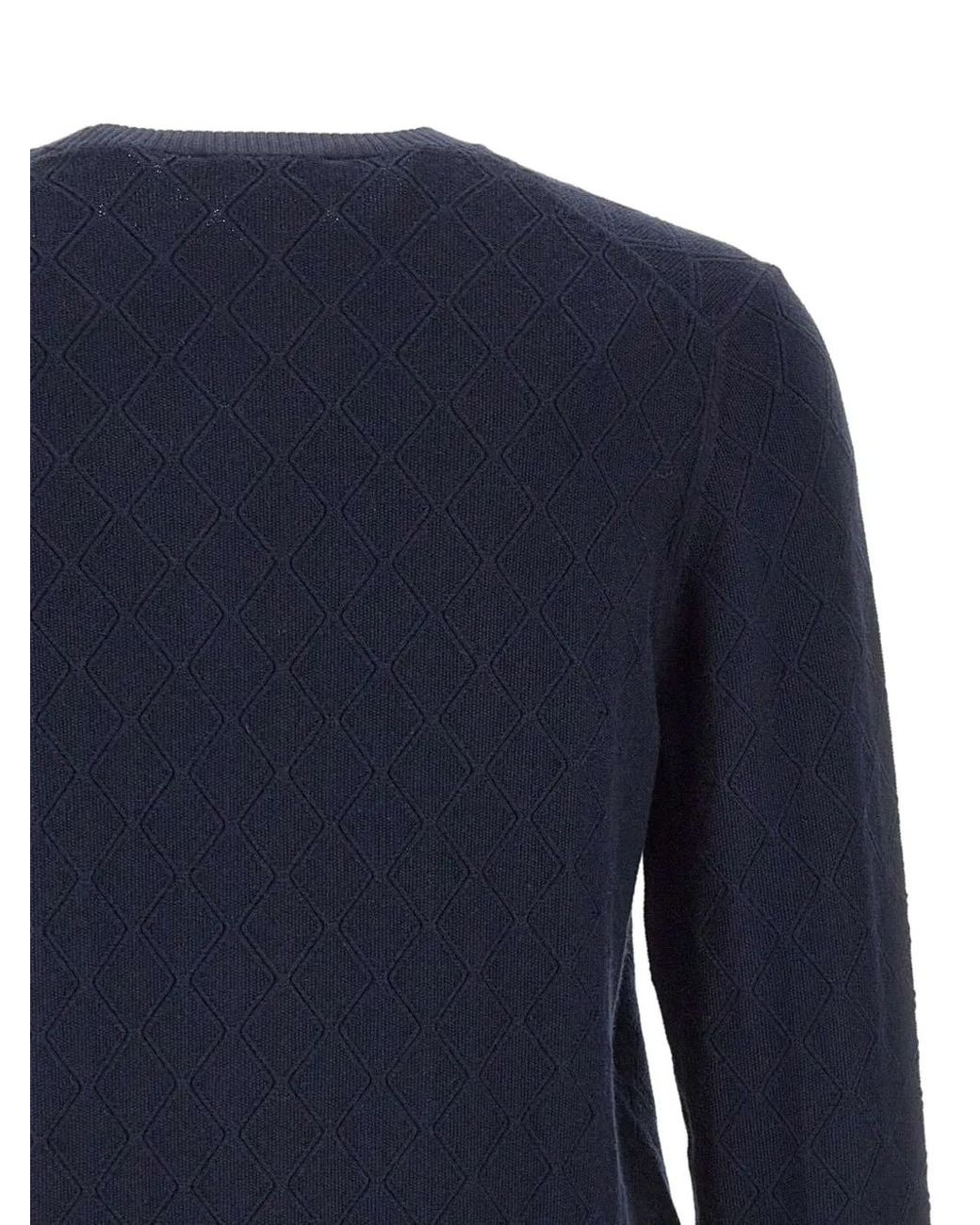 Jersey Con Motivo A Rombos Diktat de hombre de color Blue