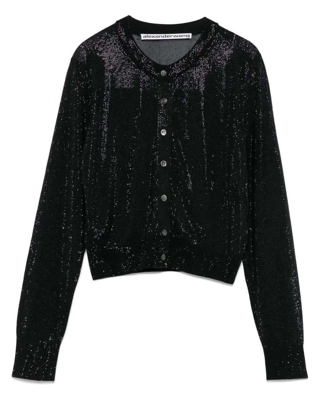 Alexander Wang Cropped Vest in het Black