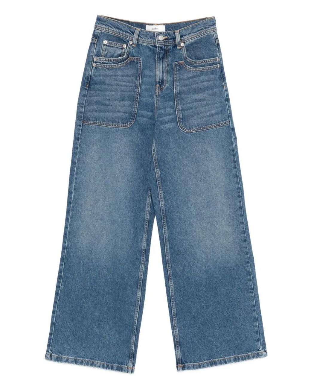 Ba&sh Blue Zoel Jeans Mit Aufgesetzter Tasche