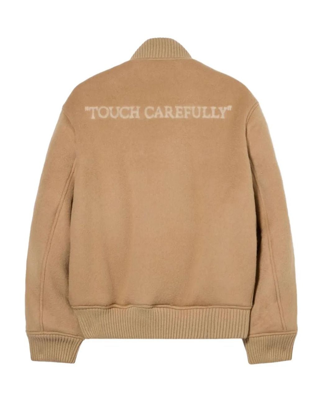 Off-White c/o Virgil Abloh Natural Quote Bomber Jacket