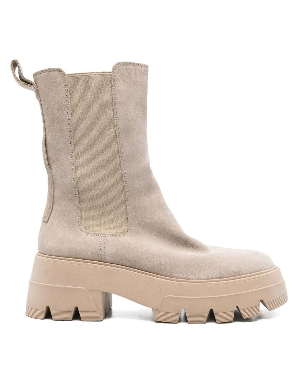 Marc O' Polo Natural 70Mm Elasticated-Panel Platform Boots