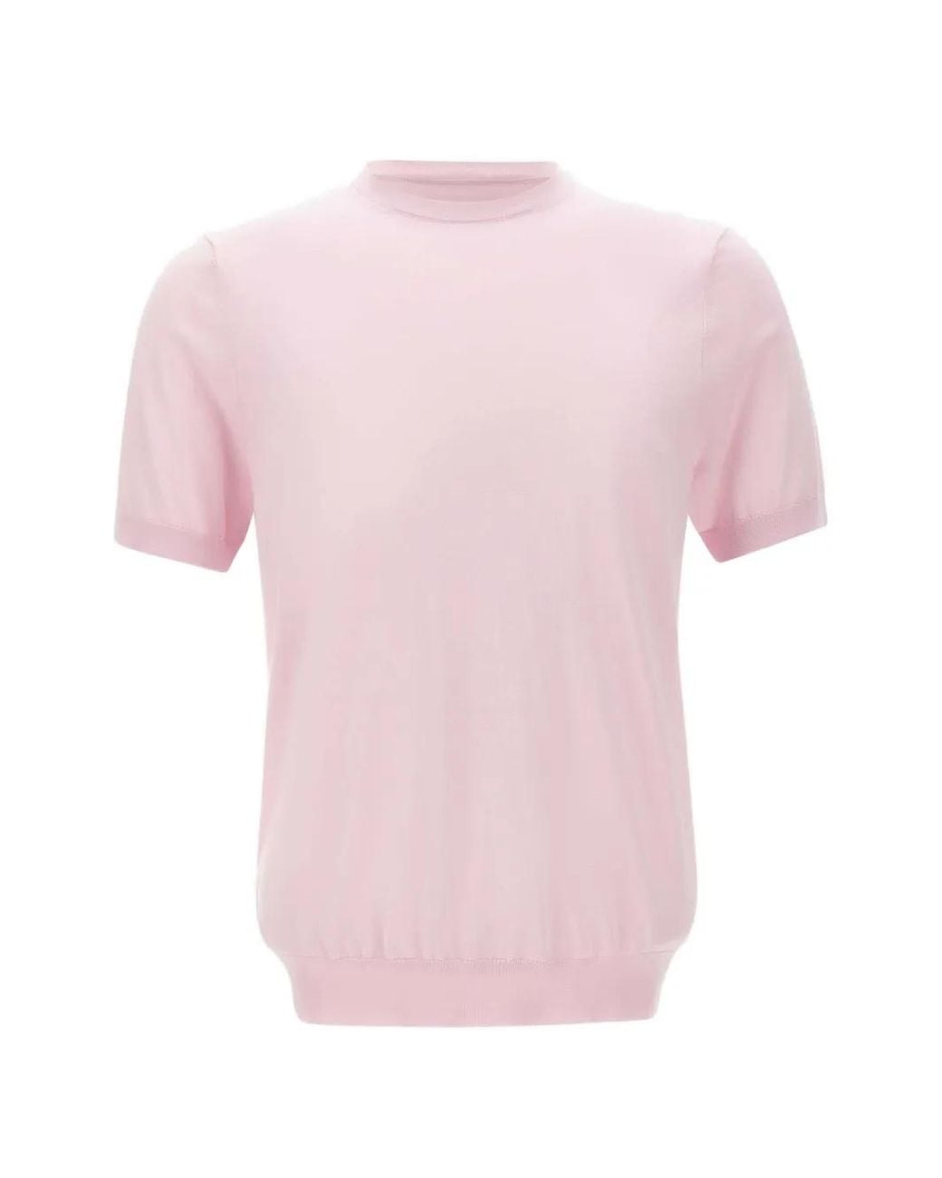 Diktat Pink Crew-Neck T-Shirt for men