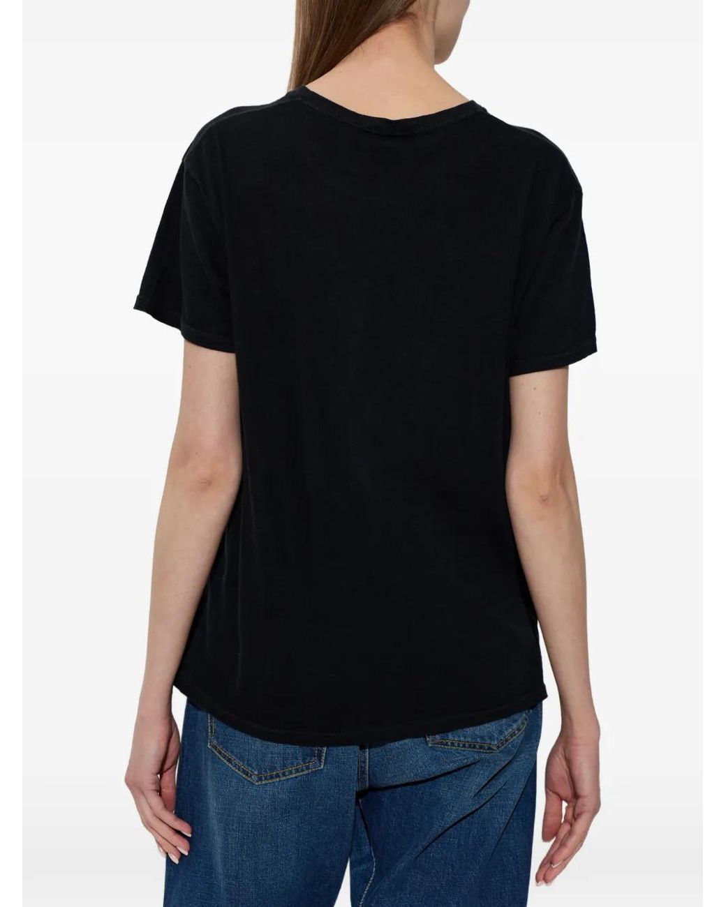 R13 Black Printed Crew-Neck T-Shirt