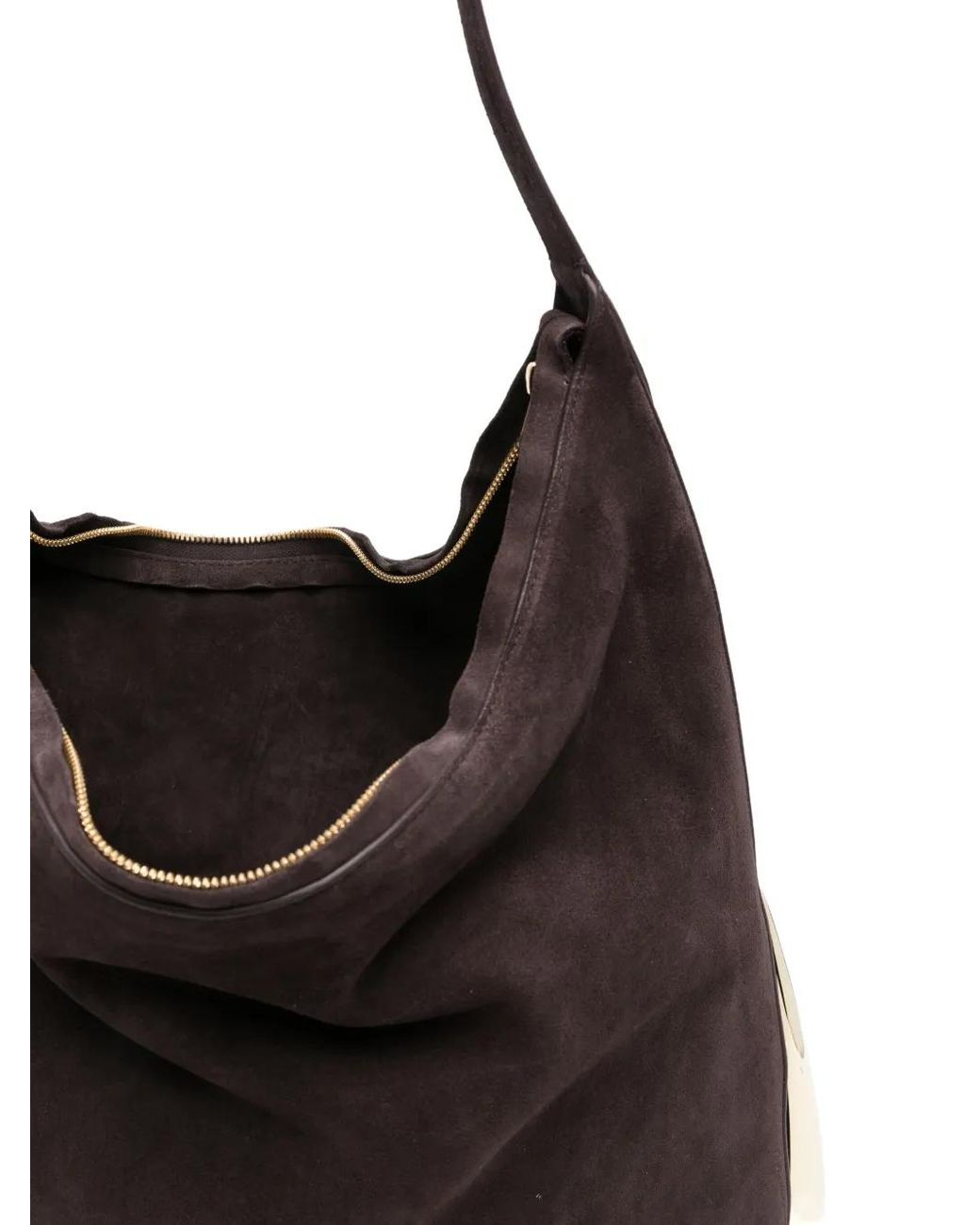 Benedetta Bruzziches Black Suede Shoulder Bag