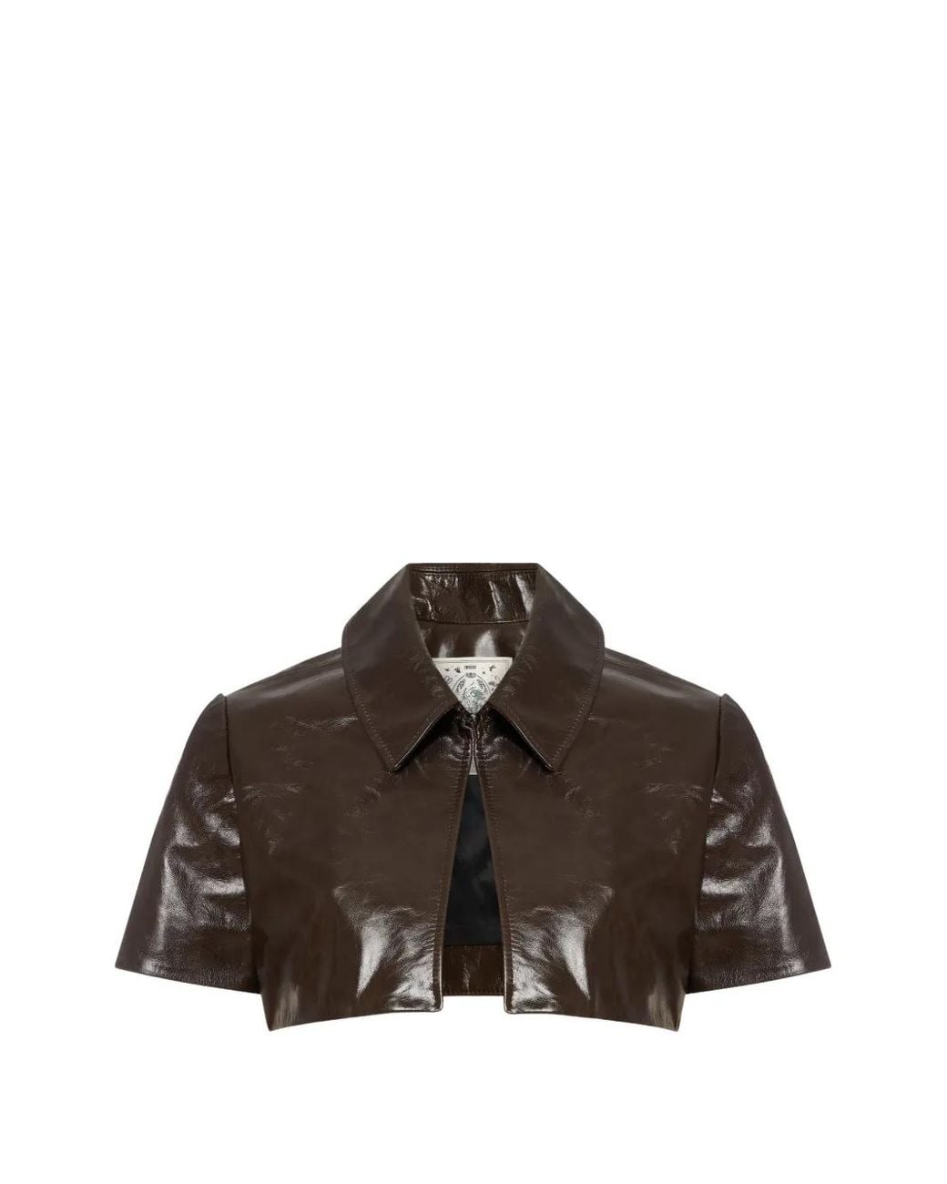 Contessa Mills Brown Circe Leather Jacket