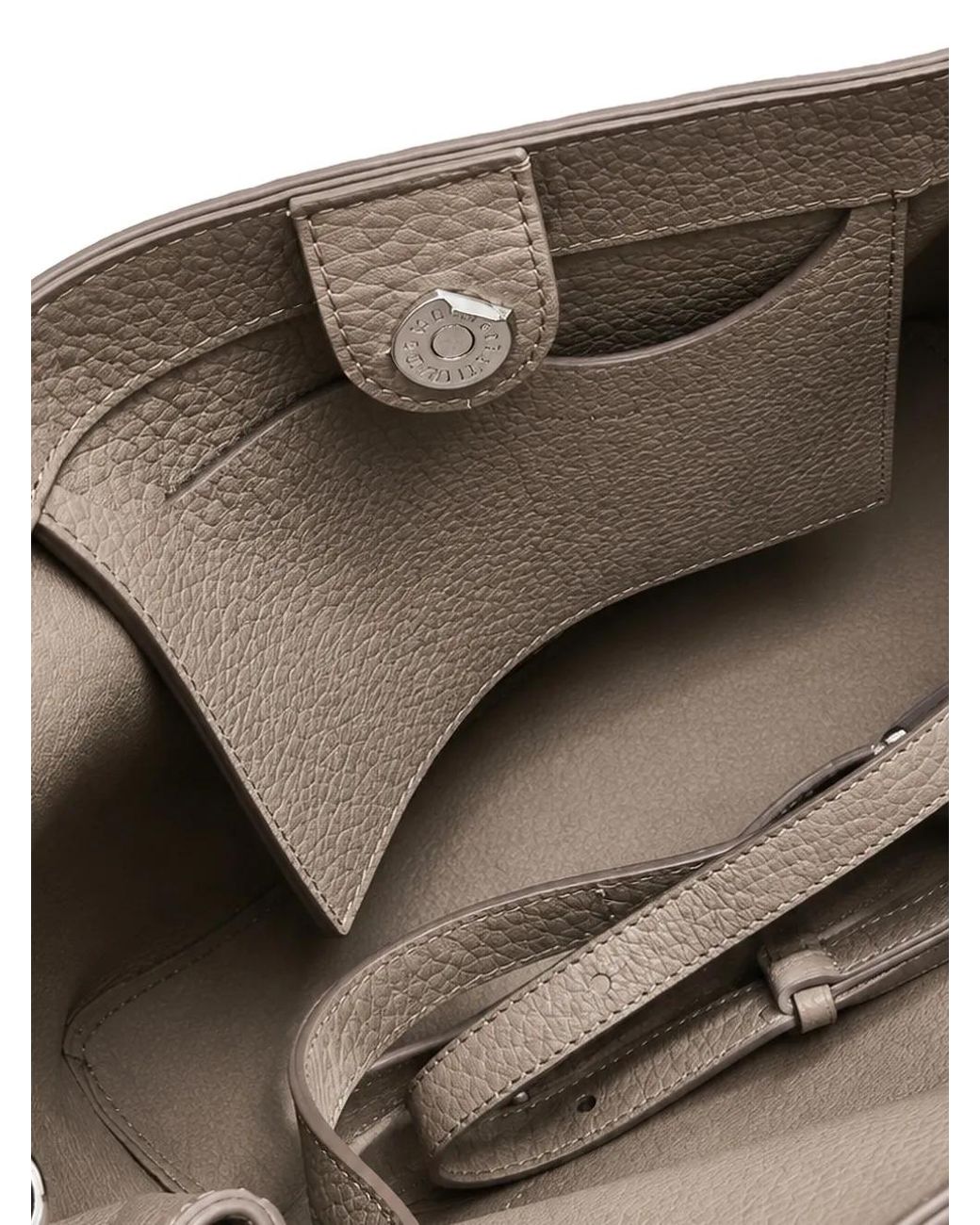 Cabas Grainé À Patch Logo Iacucci en coloris Brown