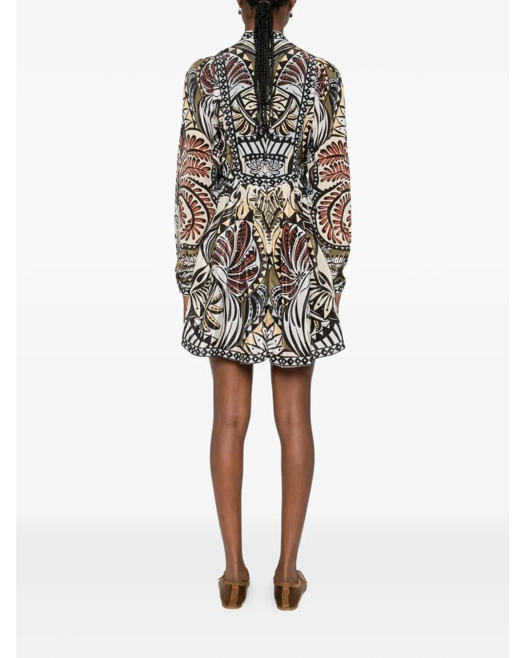 Farm Rio White Balamana Mini Dress