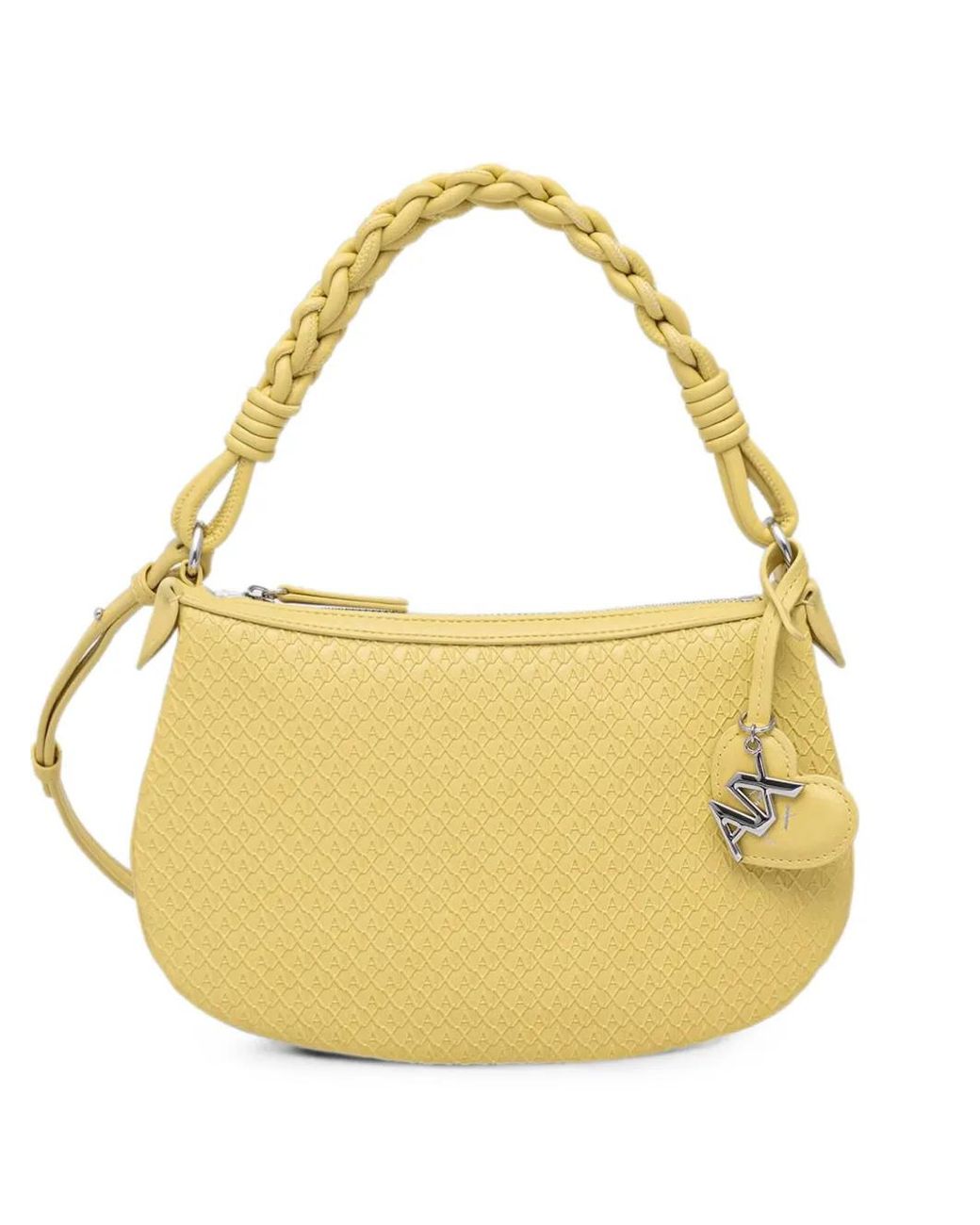 ARMANI EXCHANGE Metallic Mini Sac Porté Épaule À Motif Monogrammé Embossé
