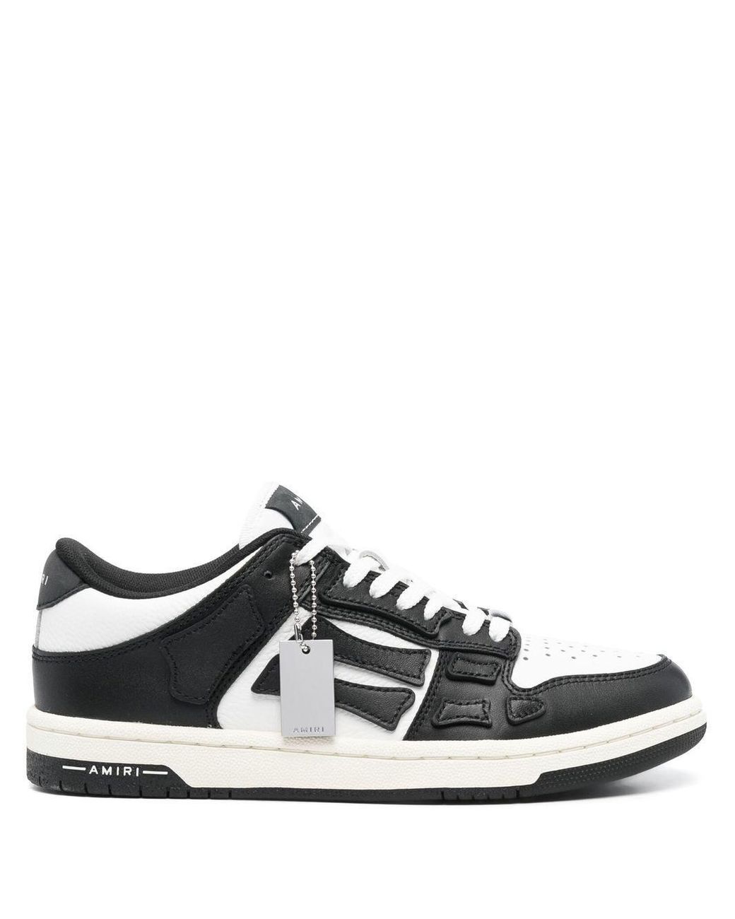 Amiri Leather Two-tone Panelled-design Sneakers in Black | Lyst Canada