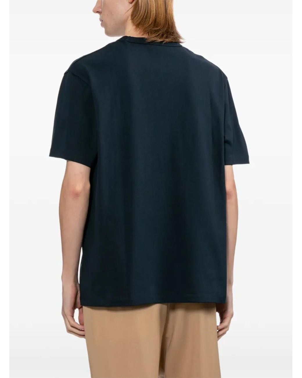 A.P.C. Blue V.P.C. Logo-Print T-Shirt for men