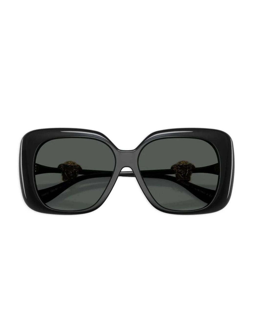 Versace Black Medusa Square-Frame Sunglasses