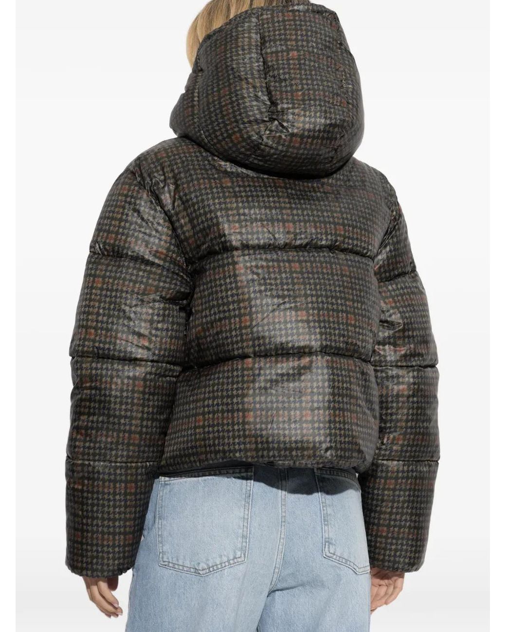 Munthe Black Veste Vuba À Motif Pied-De-Poule