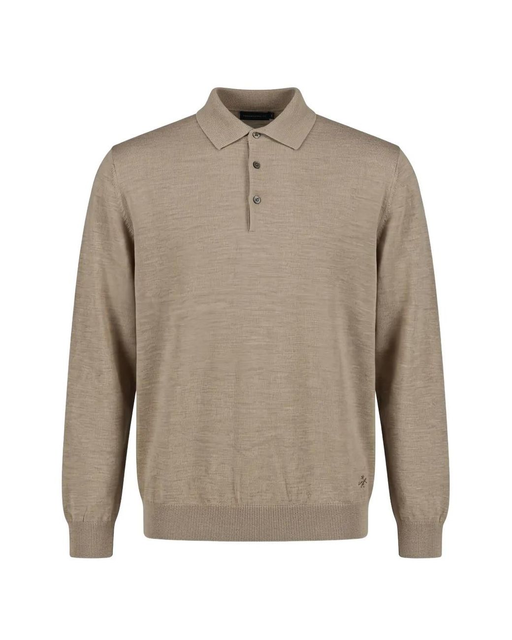 Tombolini Gray Polo En Laine for men