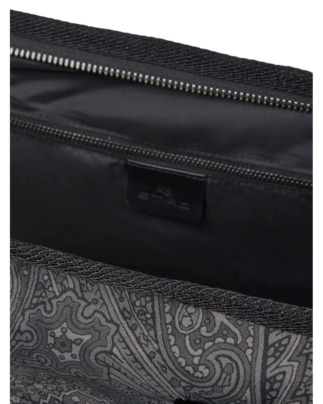 Etro Black Large Arnica Paisley-Print Travel Bag for men