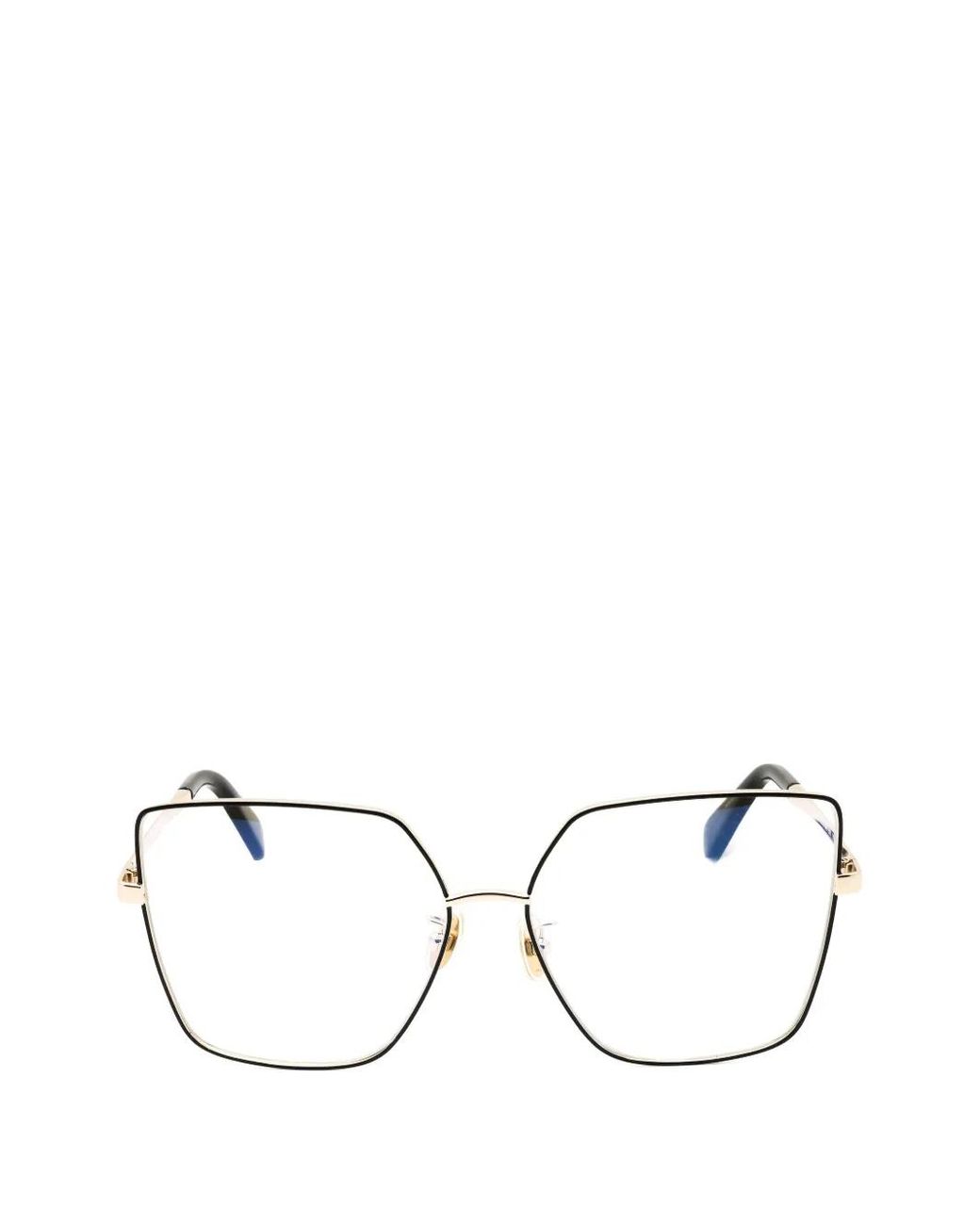 Max Mara Natural Geometric-Frame Glasses