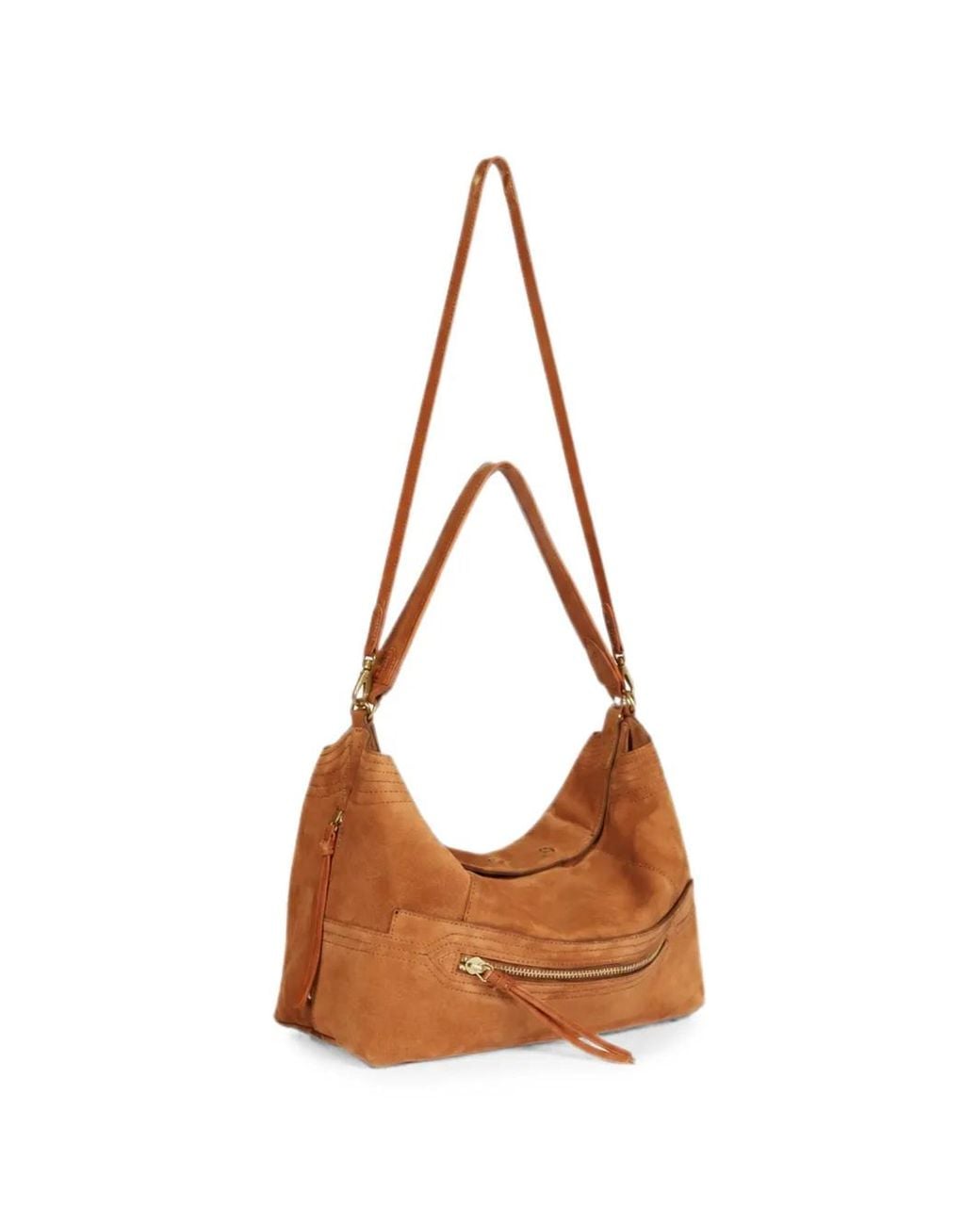 Jérôme Dreyfuss Brown Large Lucky Hobo Leather Shoulder Bag